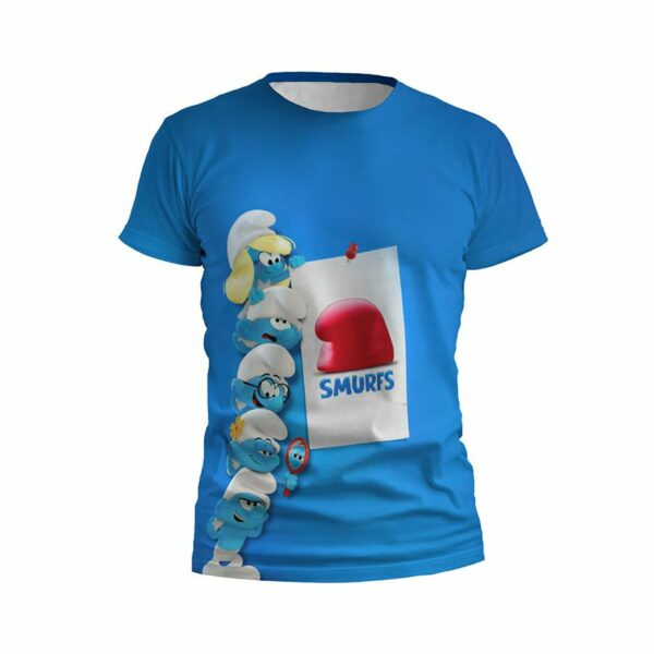 Футболка детская спортивная с принтом «Команда Смурфів. Smurfs Team»