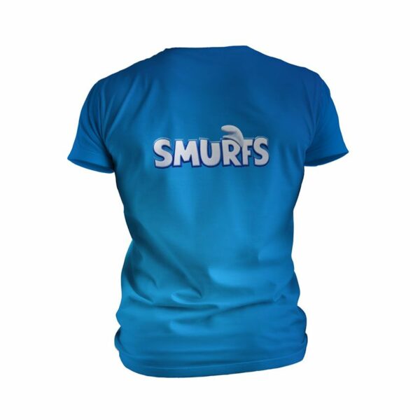 Футболка детская спортивная с принтом «Команда Смурфів. Smurfs Team»