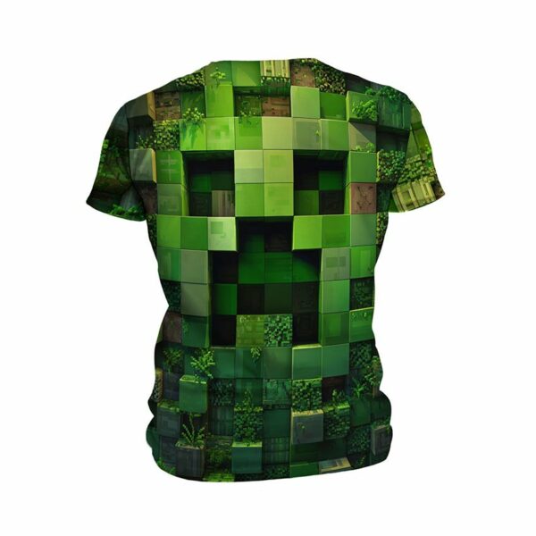 Футболка дитяча спортивна з принтом «Кріпер. Зелені Блоки. Майнкрафт. Creeper. Green Blocks. Minecraft»