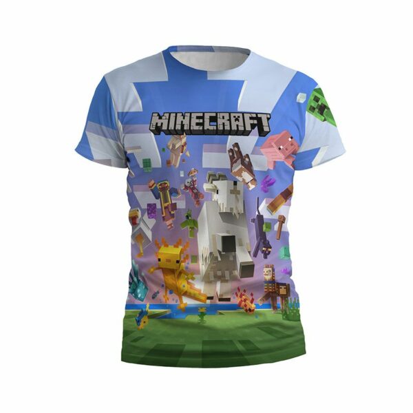 Футболка дитяча спортивна з принтом «Піксельна пригода. Майнкрафт. Pixel Adventure. Minecraft»