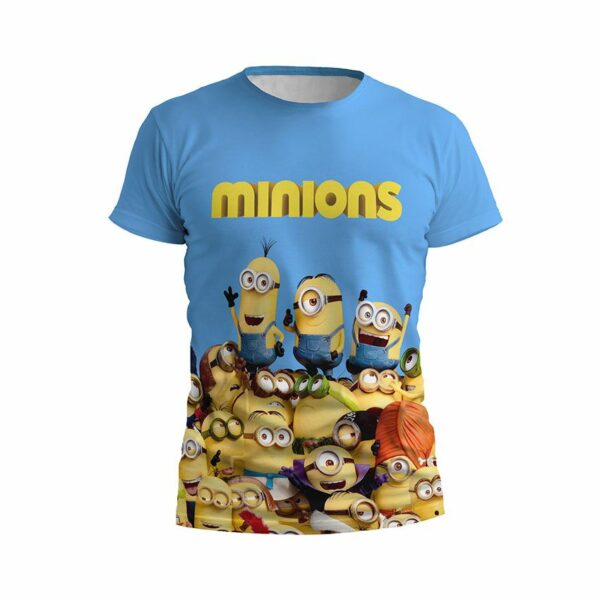 Футболка дитяча спортивна з принтом «Суперкоманда Посіпак. Minion Super Team»