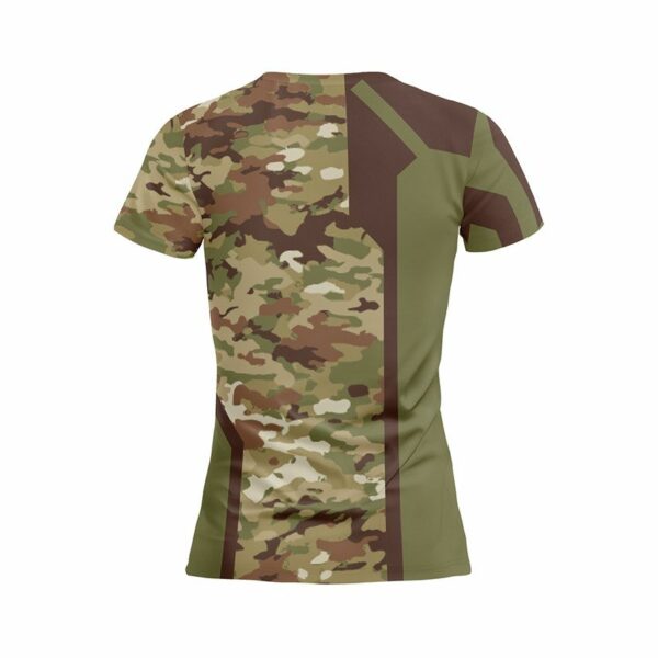 Футболка женская спортивная с принтом «Бригада Лють. Камуфляж. Camouflage»