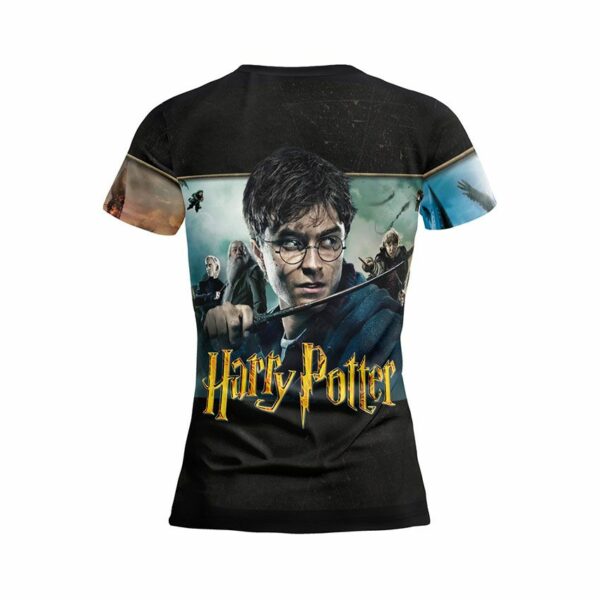 Футболка женская спортивная с принтом «Гарри Поттер. Магический мир. Harry Potter. Magical World»