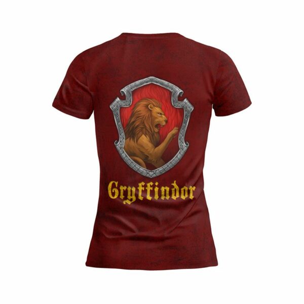 Футболка женская спортивная с принтом «Гриффиндор. Символ смелости. Gryffindor. Symbol of Courage»