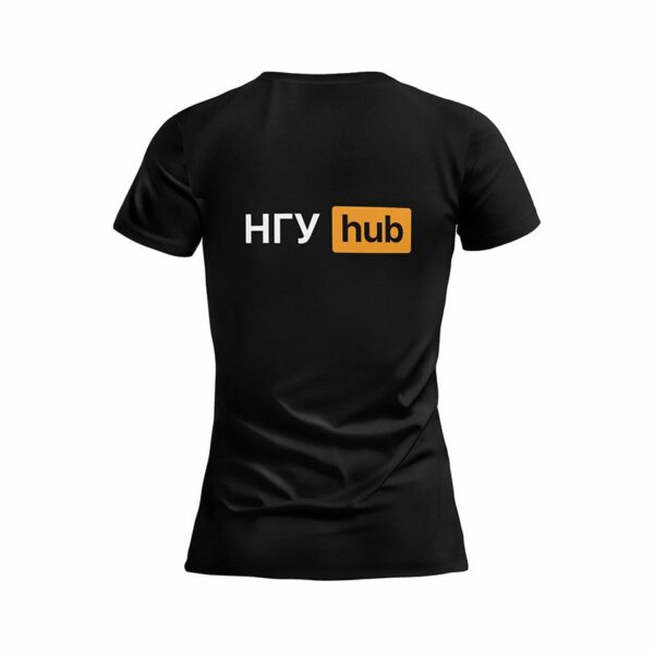 Футболка жіноча спортивна з принтом «НГУ Hub. Сила України. Power of Ukraine»