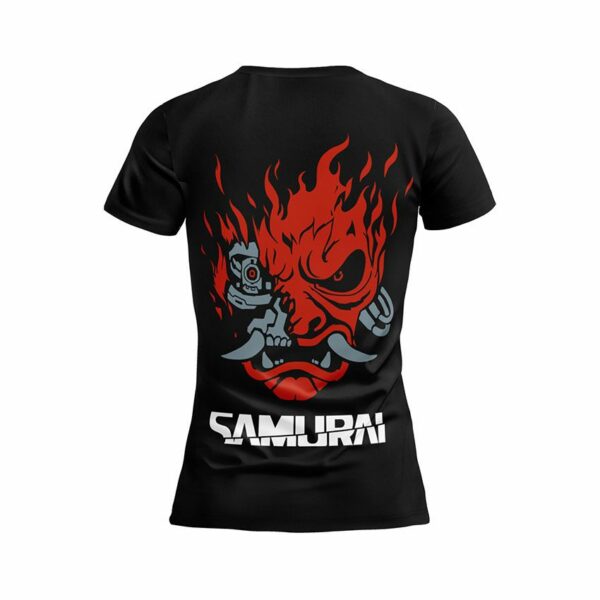 Футболка жіноча спортивна з принтом «Сила самурая. Power of Samurai»