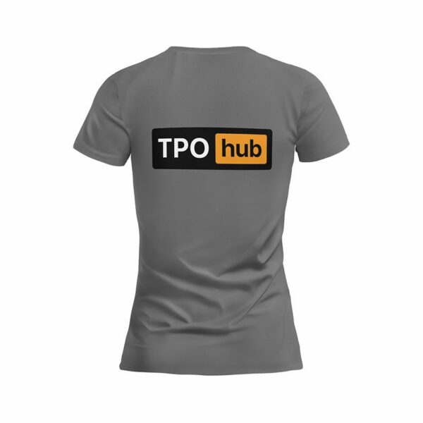 Футболка жіноча спортивна з принтом «ТРО Hub. Сила України. Power of Ukraine»