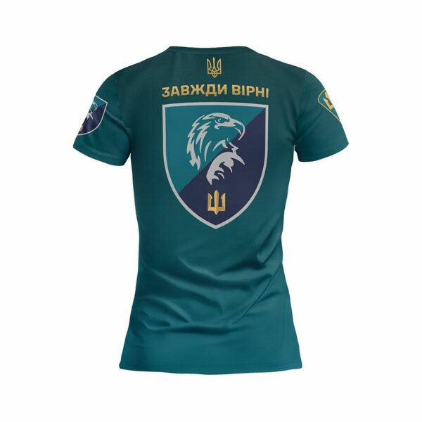 Футболка женская спортивная с принтом «426-й отдельный батальон беспилотных систем. Защитник Моря. Sea Defender»