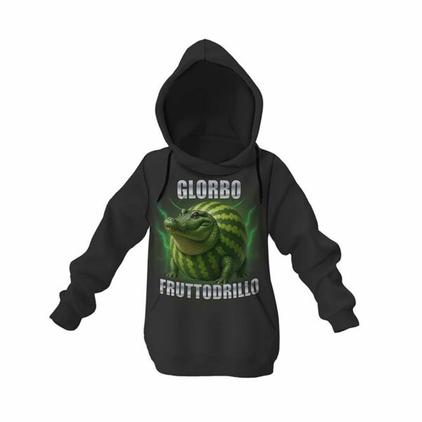 Худи детское с принтом «Глорбо Фруттодрилло. Мемный зверь. Glorbo Fruttodrillo. Meme Beast»