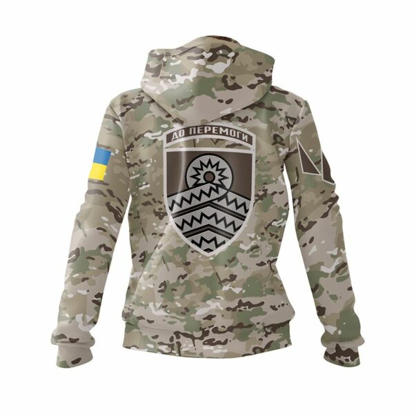 Худі жіноче з принтом «59-та окрема штурмова бригада. Незламний знак. Unbreakable Symbol»