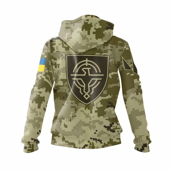 Худі жіноче з принтом «Сили безпілотних систем Збройних сил України. Камуфляж. Camouflage»