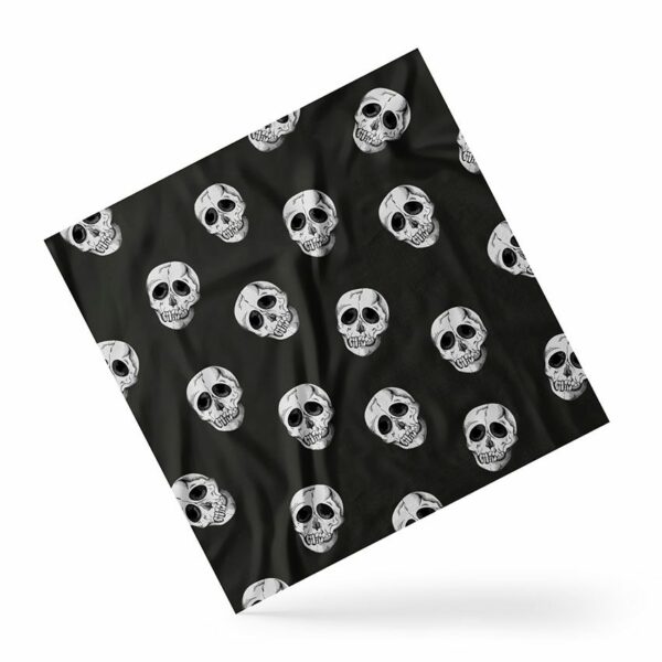 Платок «Черепа. Паттерн. Skulls. Pattern»
