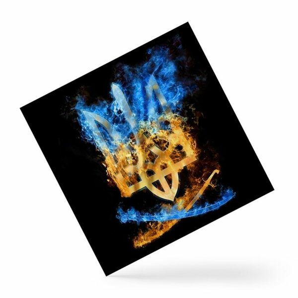 Платок «Герб Украины. Огонь. Emblem of Ukraine. Fire»