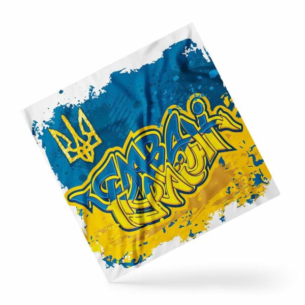 Платок «Граффити. Слава Украине. Герб. Graffiti. Glory to Ukraine. Emblem»