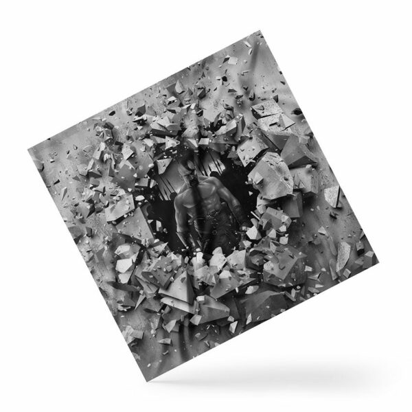 Платок «Казак черно-белый. Cossack is black and white»