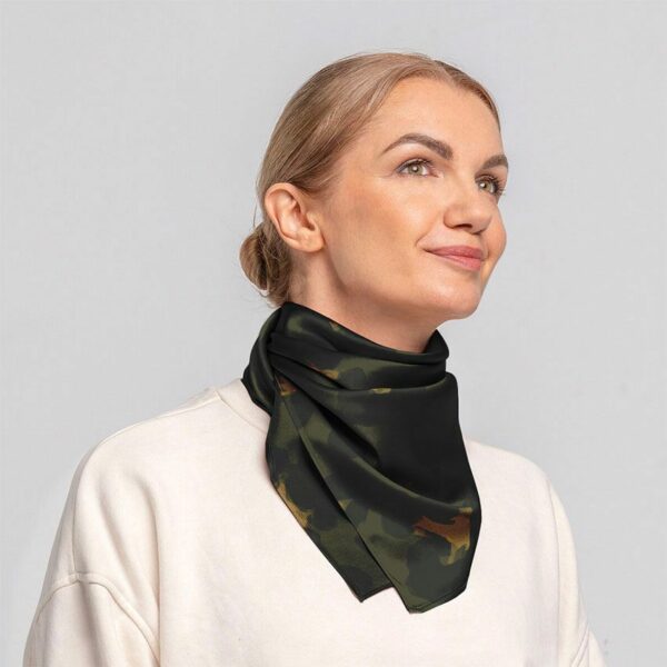 Платок «Леопардовый паттерн. Черный. Leopard pattern. Black»
