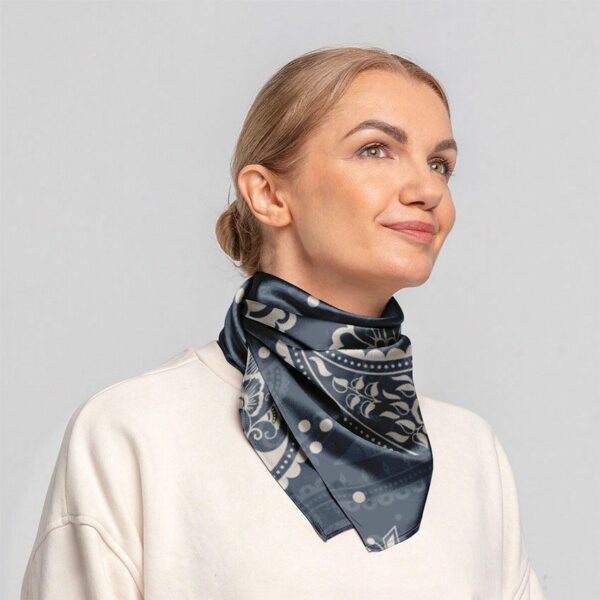 Платок «Пейсли рисунок. Серый. Paisley pattern. Gray»