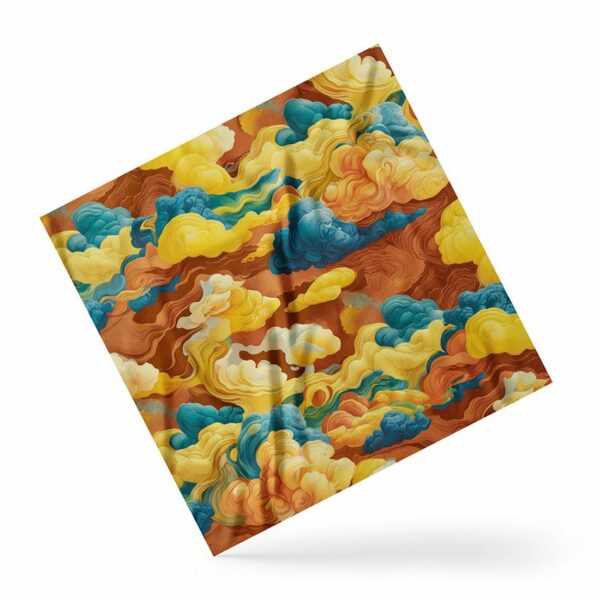 Платок «Желтые облака. Yellow clouds»