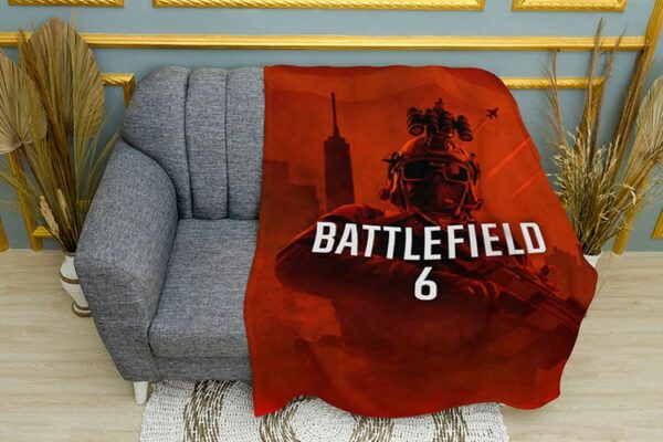Плед «Бателфілд 6. Вогняний фронт. Battlefield 6. Fire Front»