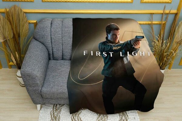 Плед «Агент 007 Перше світло. Гра. Джеймс Бонд. Agent 007 First light. Game. James Bond»