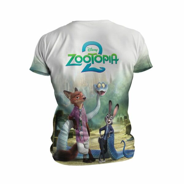 Футболка детская спортивная с принтом «Зверополис 2. Веселые приключения. Zootopia 2. Fun adventures»