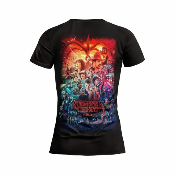 Футболка женская спортивная с принтом «Очень странные дела. Нетфликс. Stranger Things. Netflix»