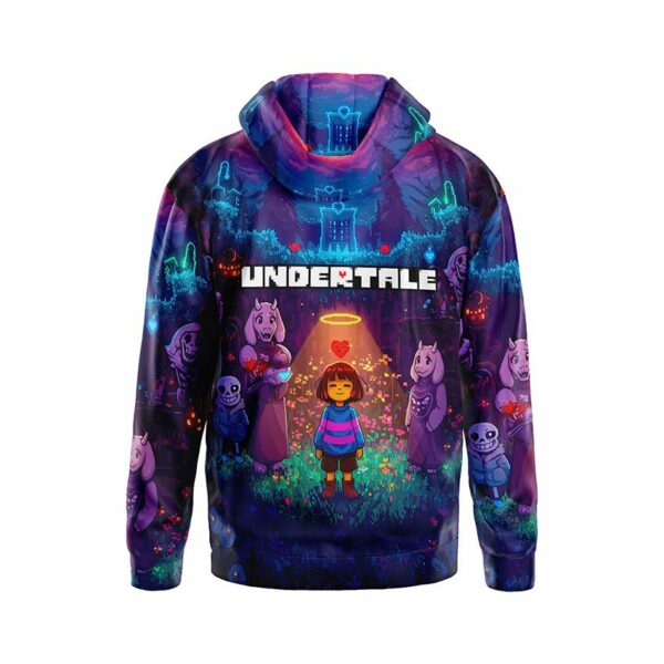 Худи мужское с принтом «Андертейл. Тайны подземного мира. Undertale. Mysteries of the underworld»