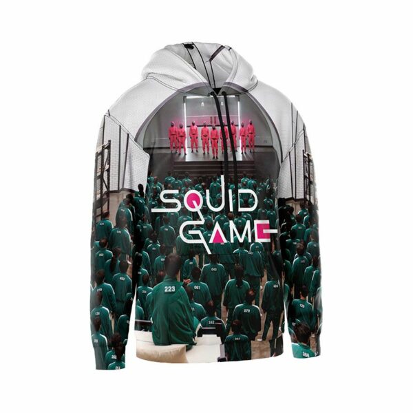 Худи мужское с принтом «Игра в кальмара. Начало игры. Squid Game. Game Begins»