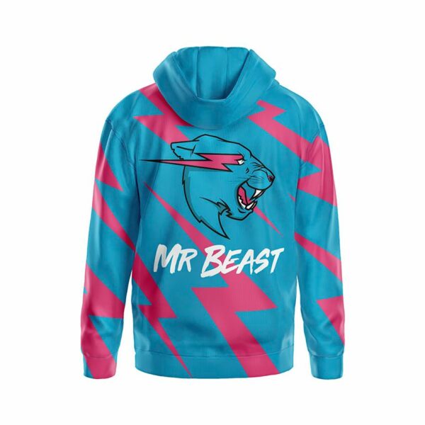 Худи мужское с принтом «Мистер Бист. Гром. Mr.Beast. Thunder»