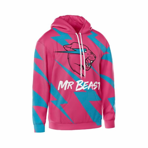 Худи мужское с принтом «Мистер Бист. Гром. Mr.Beast. Thunder»