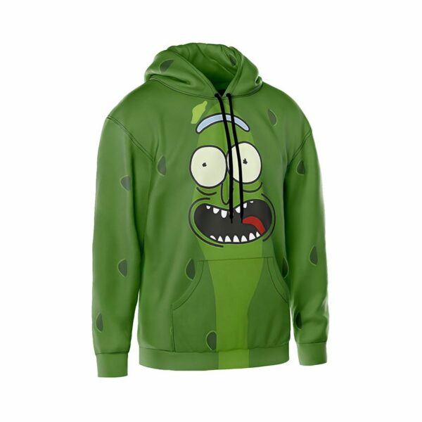 Худи мужское с принтом «Огурец Рик. Rick and Morty»