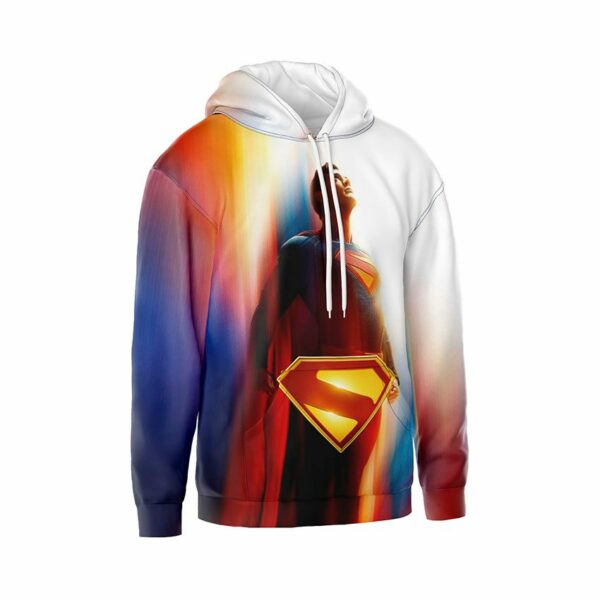 Худи мужское с принтом «Супермен. Сила света. Superman. Power of Light»