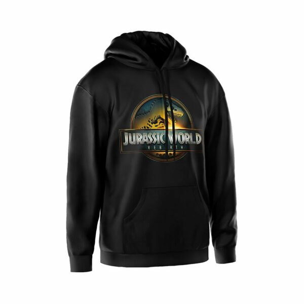 Худі чоловіче з принтом «Світ Юрського періоду. Знак виживання. Jurassic World. Survival Mark»