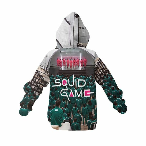 Худи детское с принтом «Игра в кальмара. Начало игры. Squid Game. Game Begins»