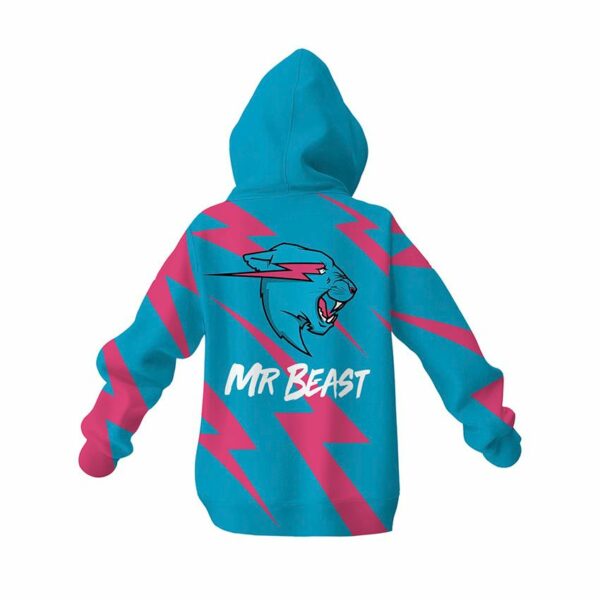 Худи детское с принтом «Мистер Бист. Гром. Mr.Beast. Thunder»