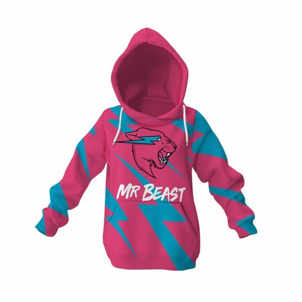 Худи детское с принтом «Мистер Бист. Гром. Mr.Beast. Thunder»