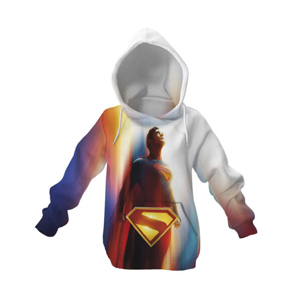 Худи детское с принтом «Супермен. Сила света. Superman. Power of Light»