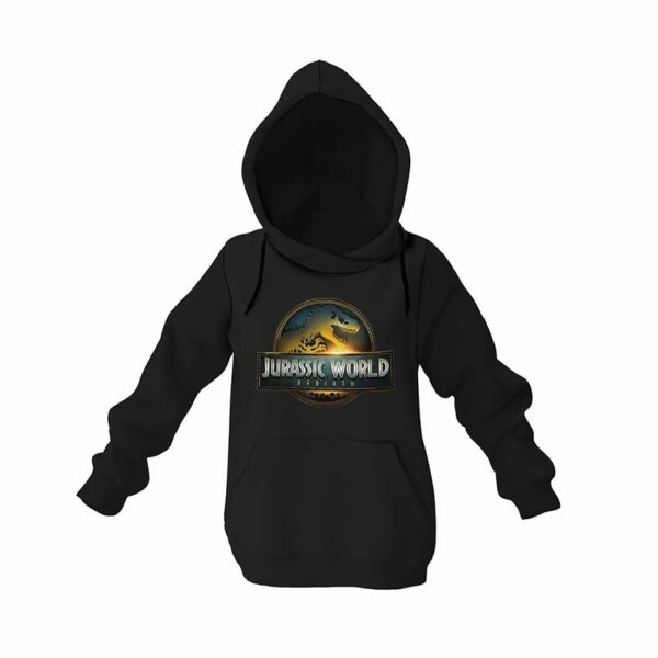 Худи детское с принтом «Мир Юрского периода. Знак выживания. Jurassic World. Survival Mark»