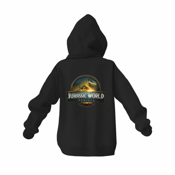 Худи детское с принтом «Мир Юрского периода. Знак выживания. Jurassic World. Survival Mark»