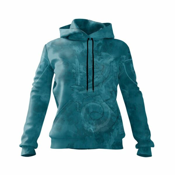 Худі жіноче з принтом «37-ма окрема бригада морської піхоти. Військова Хвиля. Military Wave»