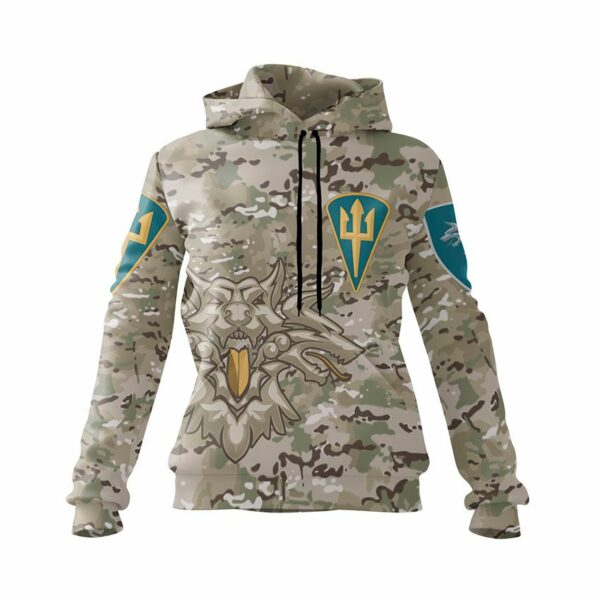 Худі жіноче з принтом «38-ма окрема бригада морської піхоти. Камуфляж. Camouflage»