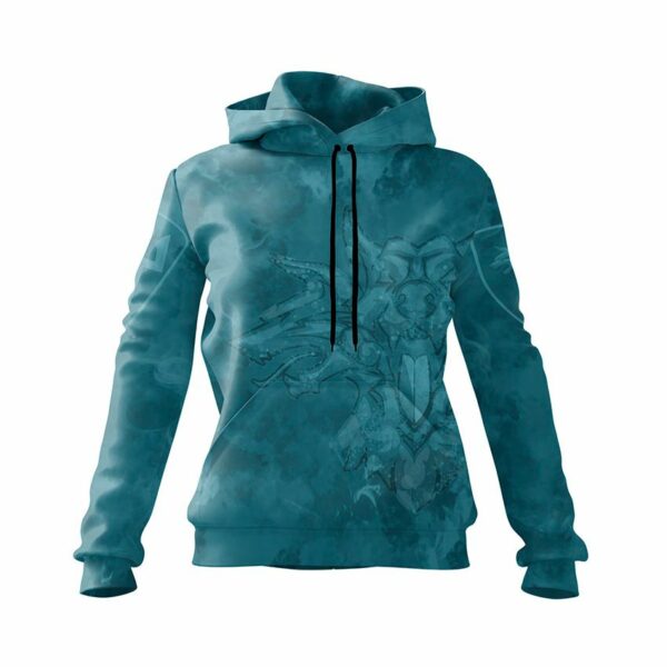 Худі жіноче з принтом «38-ма окрема бригада морської піхоти. Військова Хвиля. Military Wave»