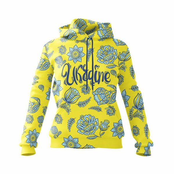 Худи женское с принтом «Цветочная Украина. Floral Ukraine»