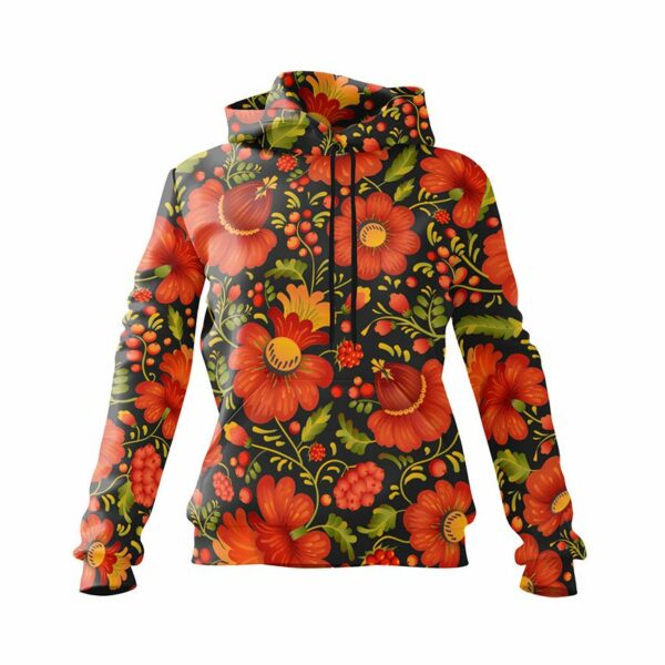 Худи женские с петриковской росписью