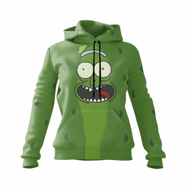 Худі жіноче з принтом «Огірок Рік. Rick and Morty»