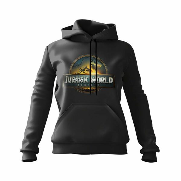 Худі жіноче з принтом «Світ Юрського періоду. Знак виживання. Jurassic World. Survival Mark»