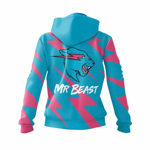 Худи женское с принтом «Мистер Бист. Гром. Mr.Beast. Thunder»