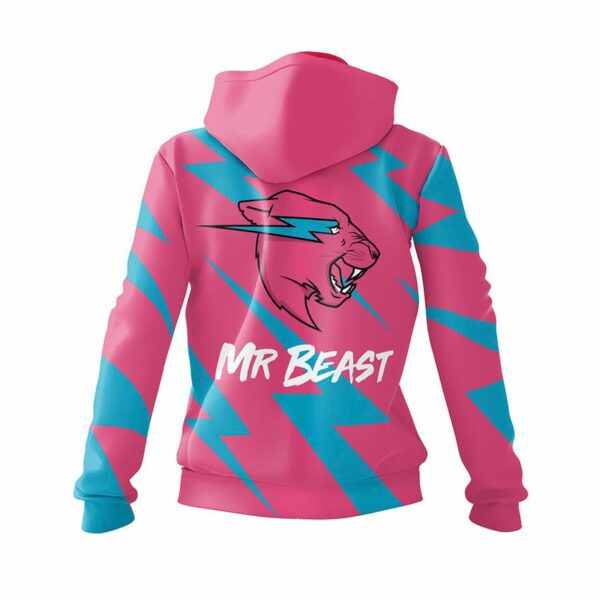 Худи женское с принтом «Мистер Бист. Гром. Mr.Beast. Thunder»