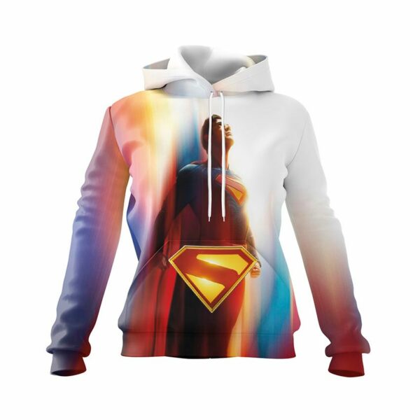 Худи женское с принтом «Супермен. Сила света. Superman. Power of Light»