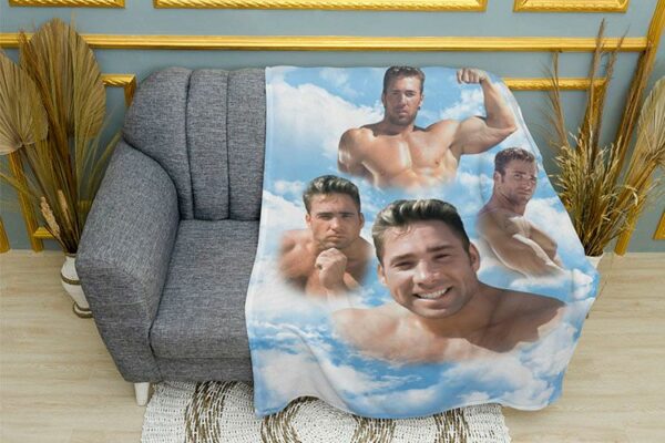 Плед «Билли Херрингтон. Облака силы. Billy Herrington. Clouds of Strength»